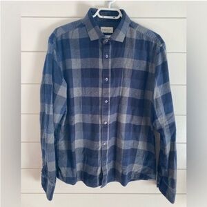 Bruun & Stengade Mens 100% Cotton Brushed Flannel Button Up Shirt XL Streetwear